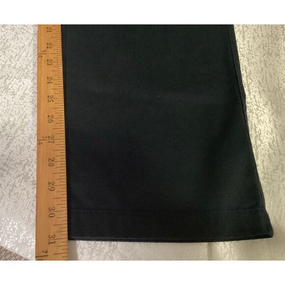 LL Bean Classic Fit Bayside Twill Straight Leg Pant Women's Size 14 M/T black - Picture 6 of 7